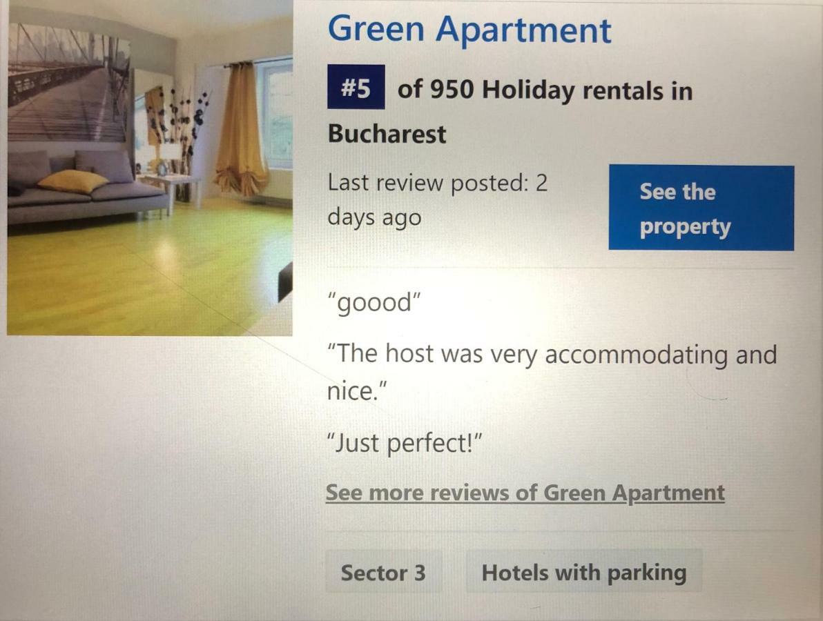 Green Apartment 6 부쿠레슈티 외부 사진